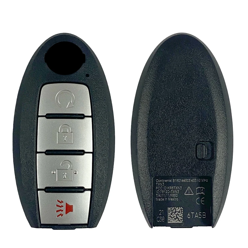 CN027033 Original 4 Button Smart Keyless Remote Key 4A Chip 433MHz 285E3-6TA5B FCC KR5TXN3 S180144503 For N-issan Rogue 2021