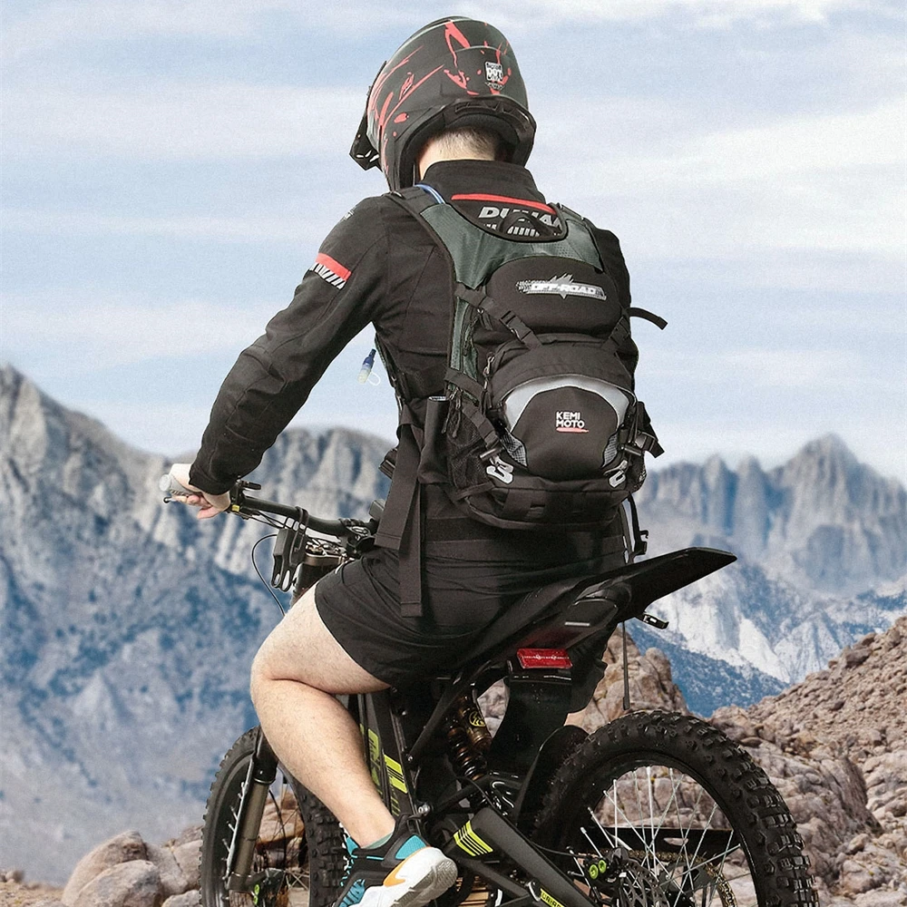 Motorcycle Cycling Backpack Outdoor Climbing Riding Backpack Motocross Racing Package Adventure Bag With 3L Water Bag Bladder