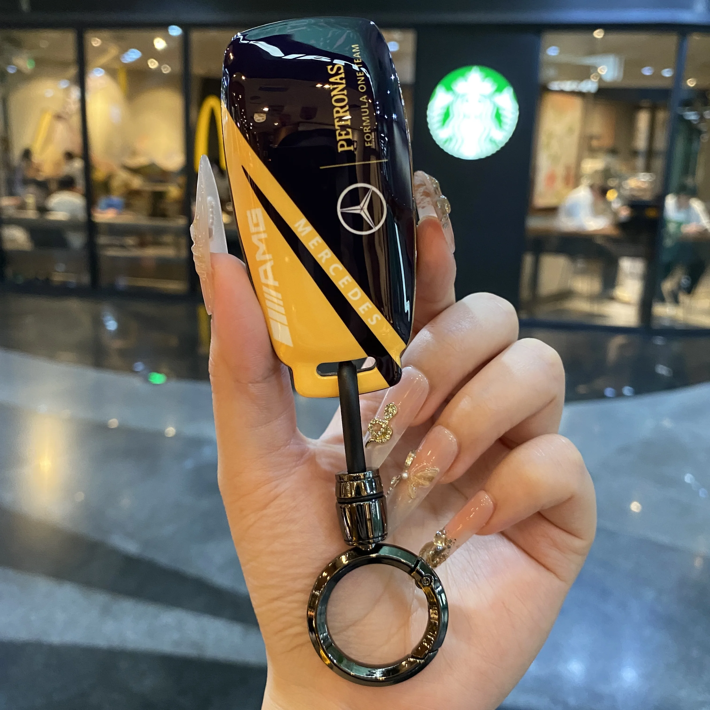 قذيفة لمرسيدس بنز C S الفئة S400 S450 S500 C200L C260L S400L S450L W206 W223 S350 C260 C300 غطاء مفتاح السيارة فوب