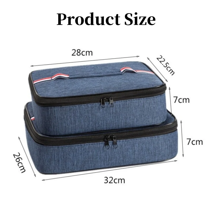 1/2/4PCS Insulated Lunch Bag Waterproof Insulated Lunch Bag Aluminium Foil Lunch Bag Student Worker Lunch Bag Insulated Tote Bag