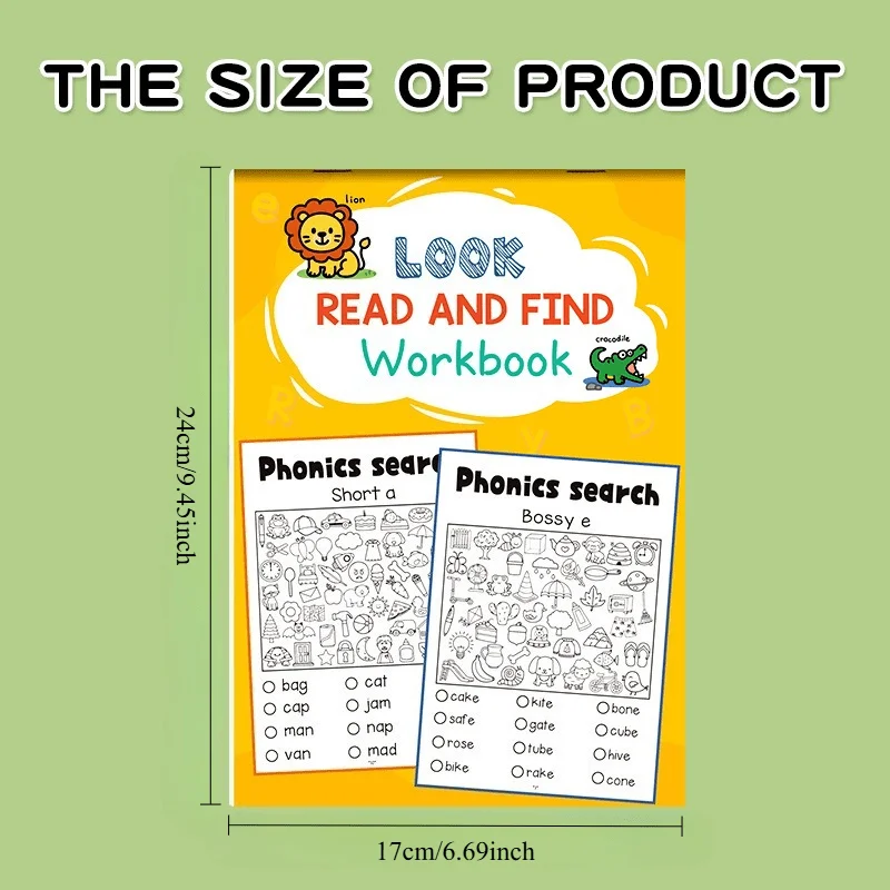 Children's Game Books, Object-Finding and Coloring Books, Coloring Guides Based on Vocabulary, Fun Concentration Practice Books, Educational Early Learning Tools, Children's Game Workbooks, Interactive Hidden Object Books, Educational Aids - view 2
