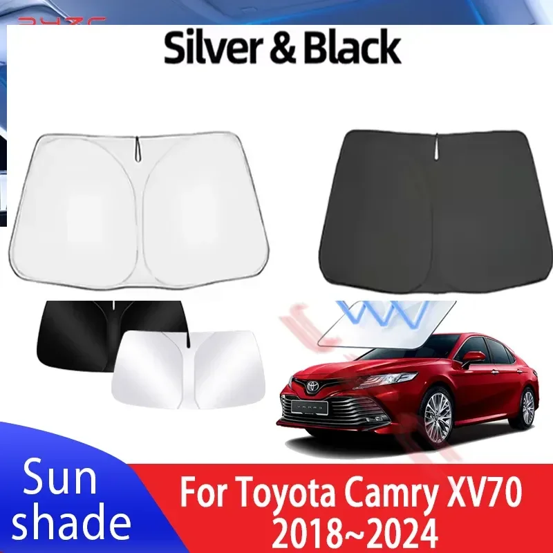 

Car Sun Visor For Toyota Camry XV70 2018~2024 2020 Auto Front Windshield Sunshade Heat Insulation Summer Cooling Accessories