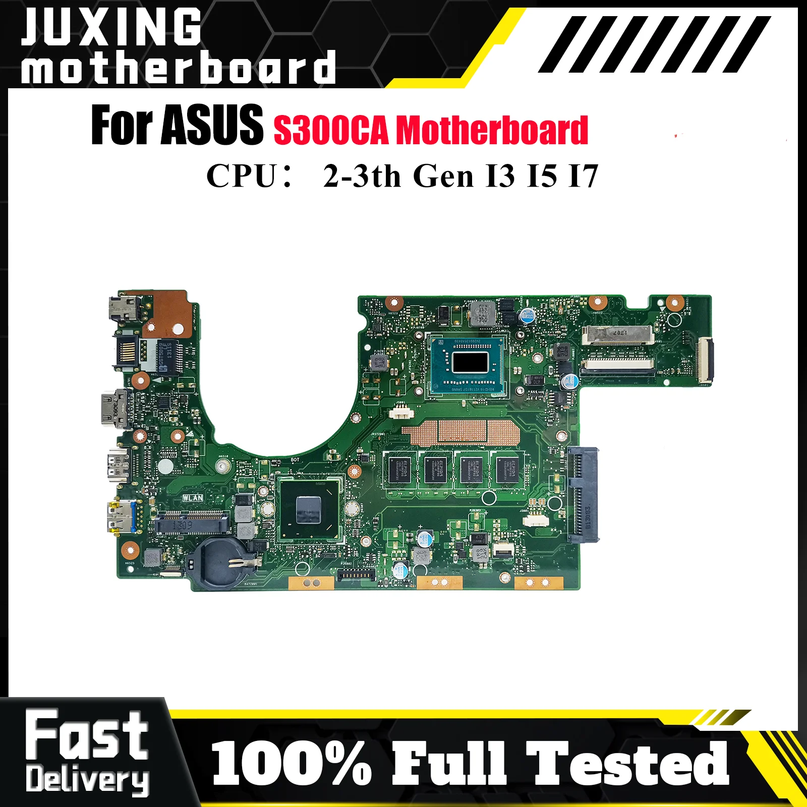 

Материнская плата для ноутбука S300CA для ASUS S300C S300CA, материнская плата для ноутбука с процессором I3 I5 I7, 100% тестирование, ОК, быстрая доставка, высокое качество
