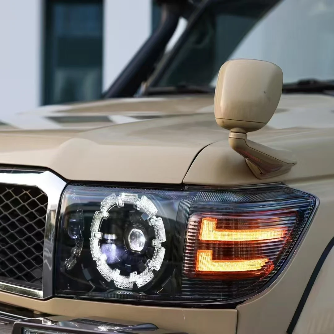 

2007-2023 NEW LED Headlight Headlamp Front Lamp for Toyota Land Cruiser 70 75 76 77 78 79 LC70/76/79/77 FJ75 Accessories