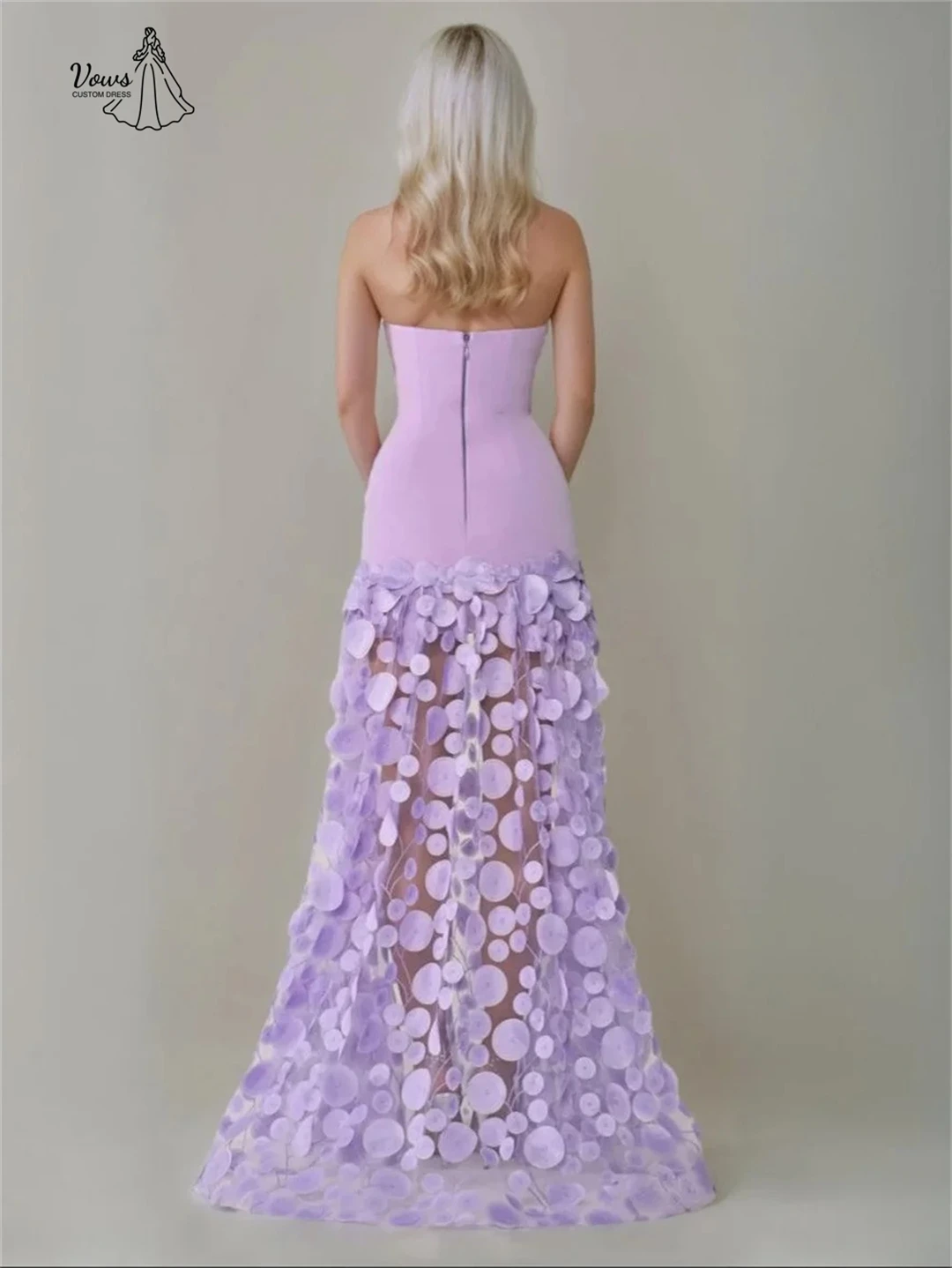 

Vows Line Элегантные вечерние платья для свадьбы Женское церемониальное платье на заказ Роскошные платья для выпускного вечера 2025 Аппликация с открытыми плечами