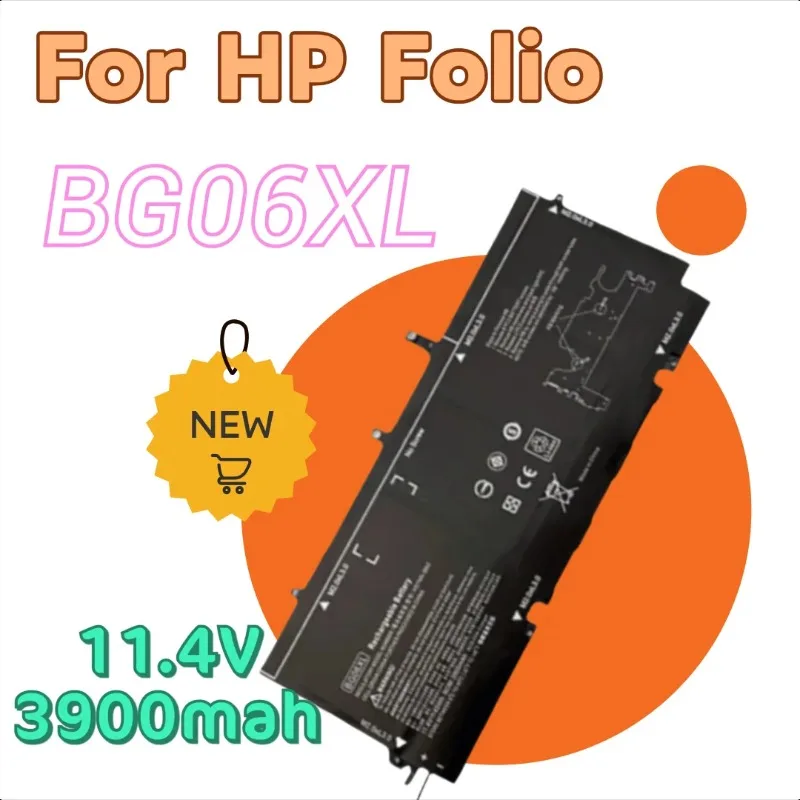 

Replacement Laptop Battery BG06XL 11.4V 45Wh 3900mAh for HP Folio 1040 G3 BG06XL HSTNN-IB6Z Q99C