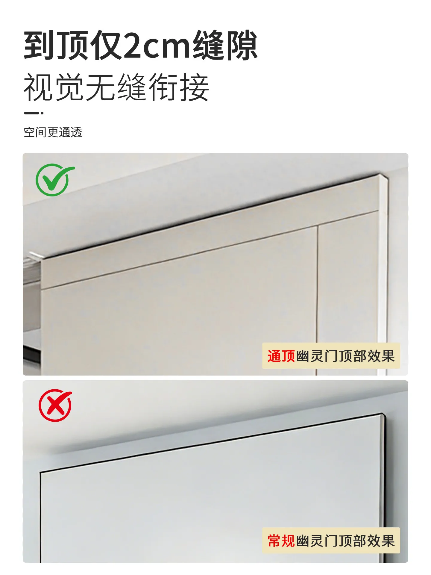 Top model without track ghost five accessories wooden door sliding door two-way buffer sliding door invisible sliding track