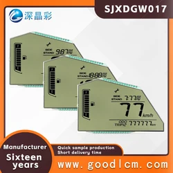 Customized Anti glare car instrument LCD screen SJXDGW017 HTN Positive motorcycle speedometer odometer display LCD screen