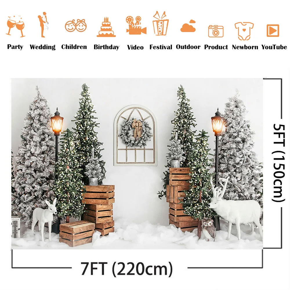 子供のポートレート写真アクセサリー,クリスマスの背景,雪,松の木,誕生日の背景