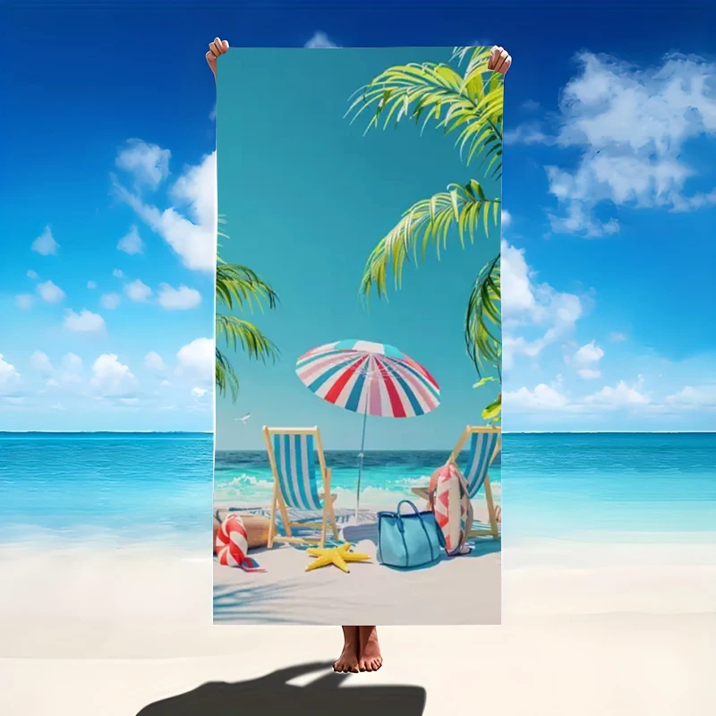 Microfiber Beach Towel Quick Dry Sand Free Oversized Lightweight Compact Travel Swim Pool Camping Gym Yoga Cute Gift For Kids