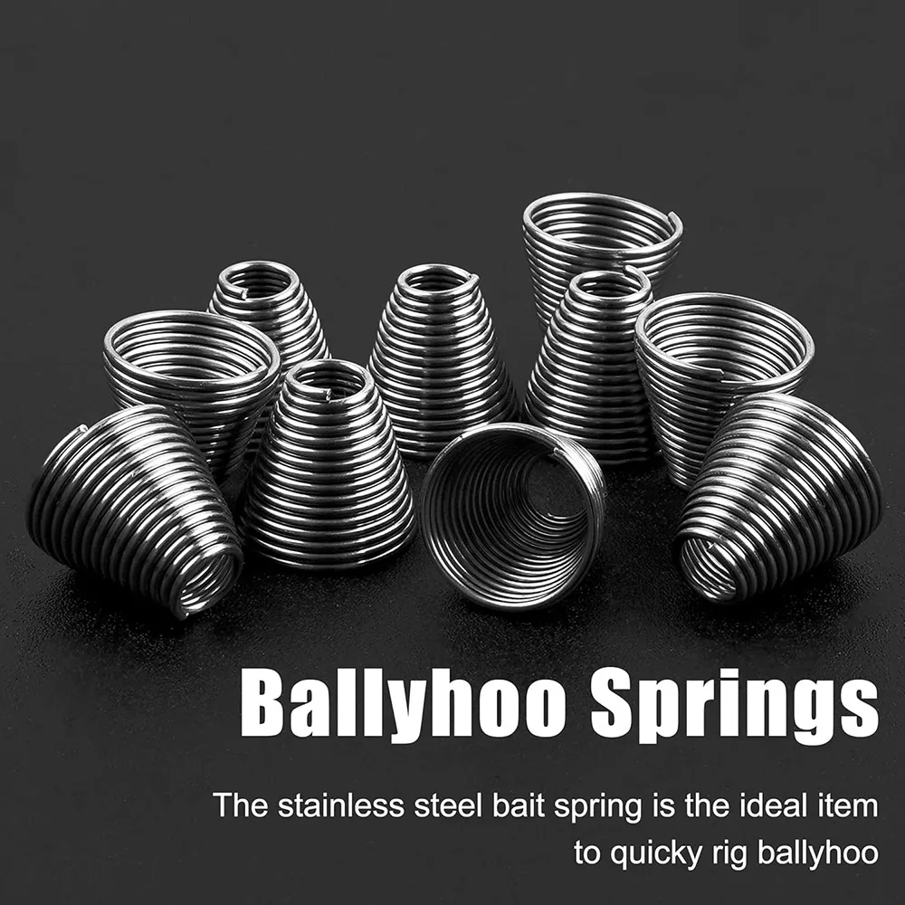 20 قطعة Ballyhoo الطعم تزوير الينابيع الفولاذ المقاوم للصدأ الكارب الصيد الطعم مغذيات أدوات المياه المالحة التصيد إغراء الصيد اكسسوارات #5