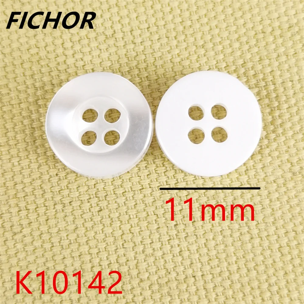 30pcs 11mm 4 Hole Pearl Resin Buttons Sewing Scrapbooking Clothing Home Crafts Handmade Accessories Card Making DIY Decor
