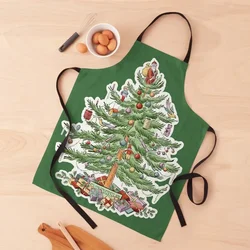 Vintage Holidays Spode Christmas Tree Apron Kitchen Apras For Women Kitchen Supplies Idea Goods Apron