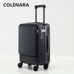 COLENARA PC Luggage Travel Bag Front Opening Boarding Box Multifunctional Trolley Case 20