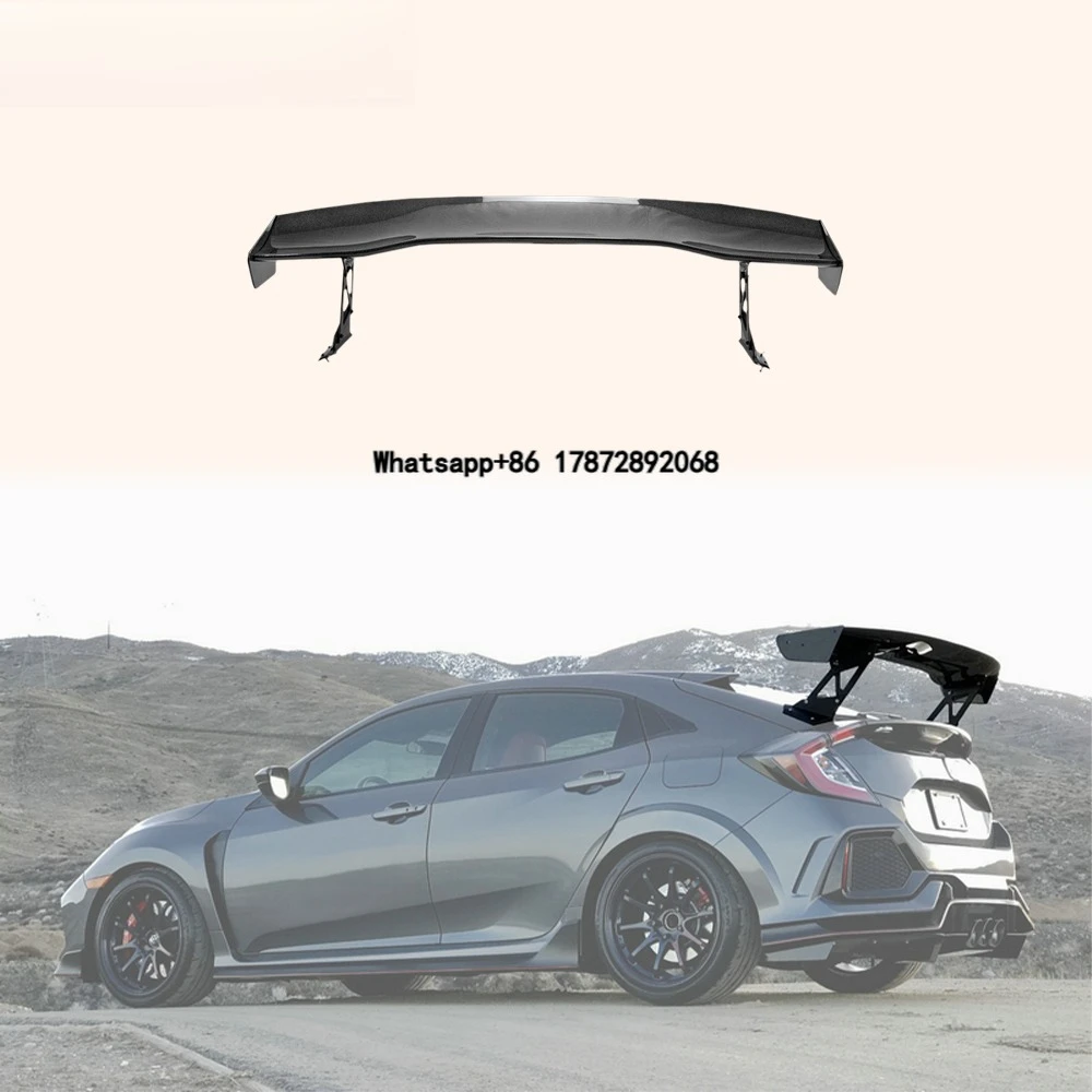 

For 10th FK7 FK8 VTX2 Style Carbon Fiber Rear GT Spoiler Wing