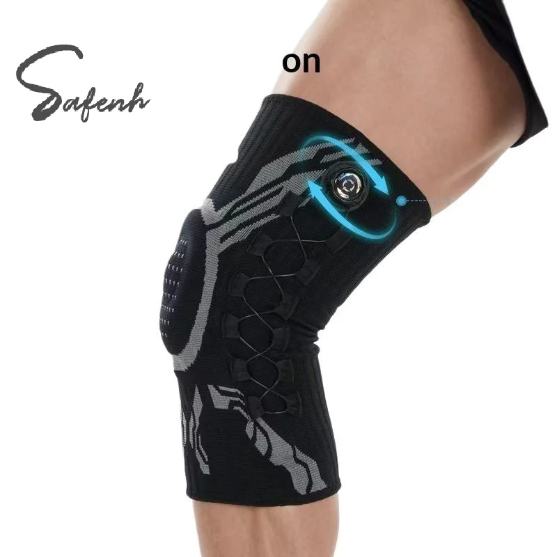 1Pc Smart Knob Knee Brace Patella Gel Pad Lateral Stabilizer Compression Support Joint Pain Relief Recovery Home Gym Wear