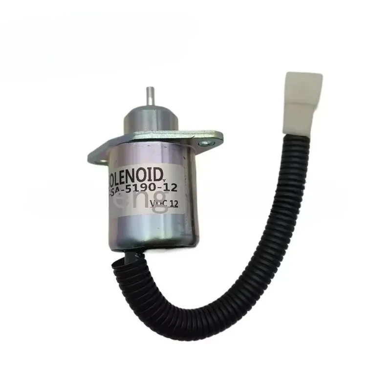 12V Fuel Shutdown Solenoid Valve 6281-910-011-00 for Agco Tractor ST47, Iseki E3CD E3CE E3CF E3CG E3CC