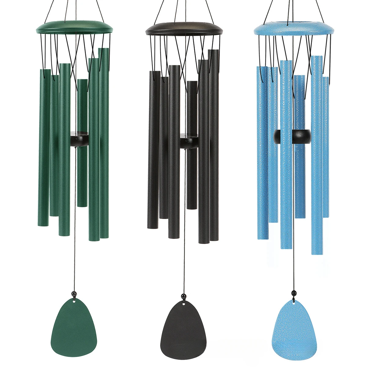 

Aluminum Wind Chimes Decoration Crafts Household Creative Pendant Waterproof Classic with Music Wind Chimes Hanging Ornaments
