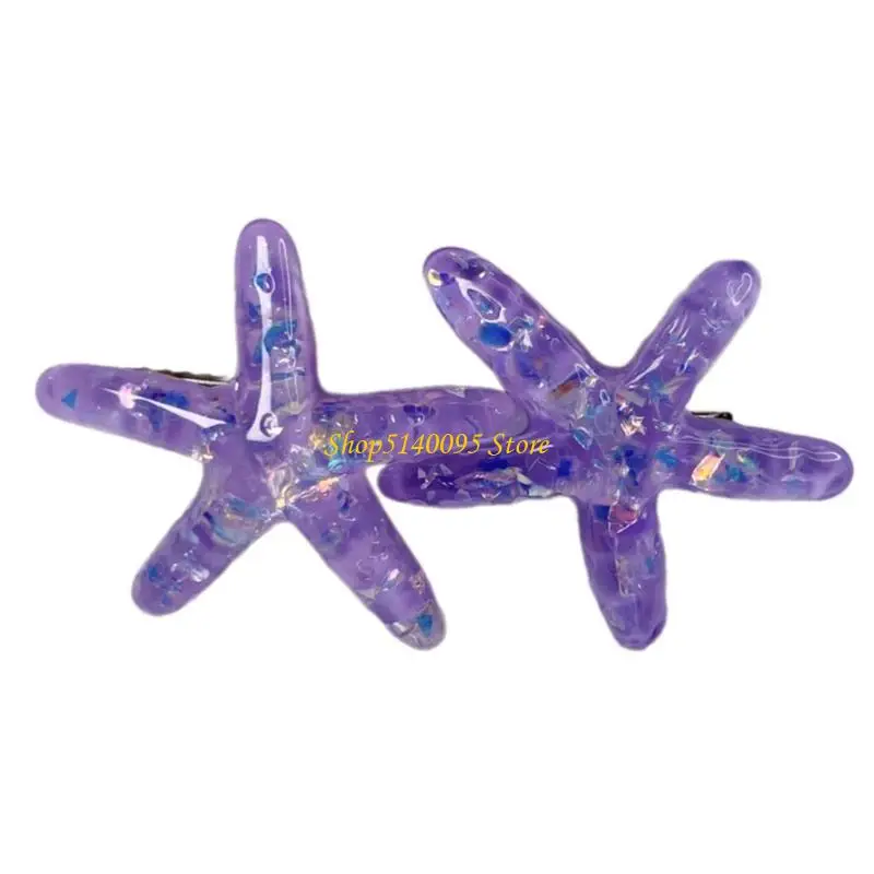 

DXAE Ocean Theme Starfishes Hair Clip Hairpin Hair Decoration for Women Hairpieces Hair Ornament for Party and Daily Use