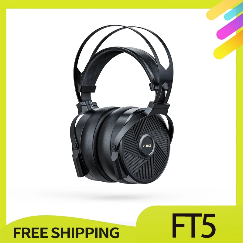 Fiio FT5 Headphones Wired Earphones Tablet Esports Headphones Lightweight Dynamic Custom Wired HiFi Headset Gaming Earphone Gift