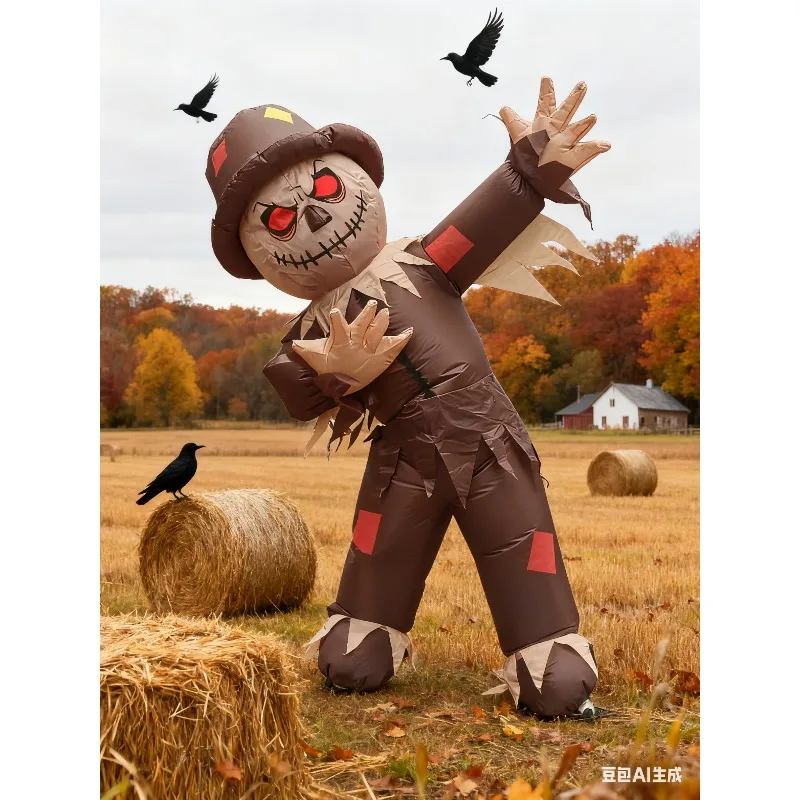 

Adult Horror inflatable costume Halloween Cosplay inflatable dress up Horror Scarecrow inflatable suit Holiday partyNovelty gift