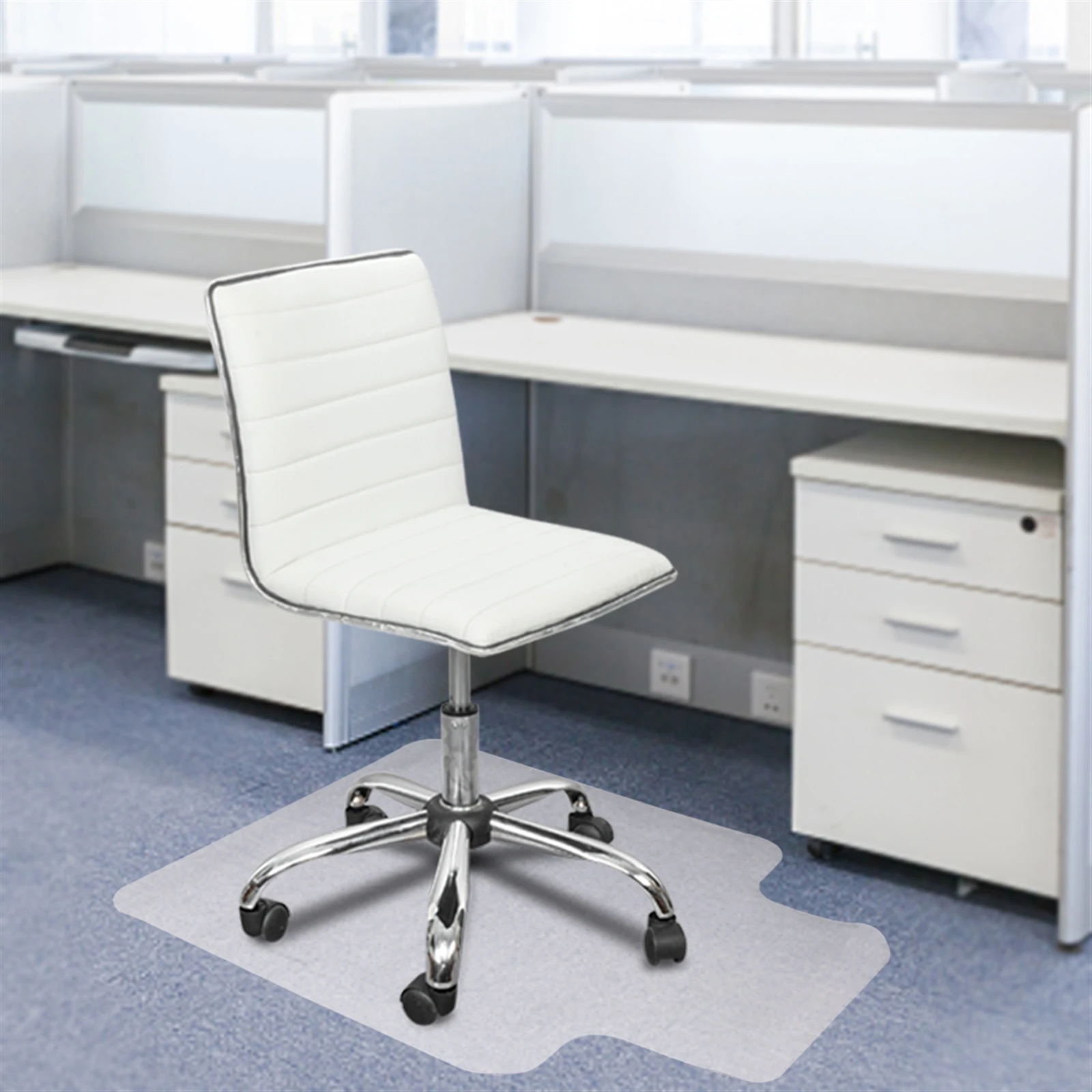 Chair cushion Transparent Plastic Lip Non-Slip Chair Cushion Clear Floor Protect Mat - Durable Seat Pad for Home Office