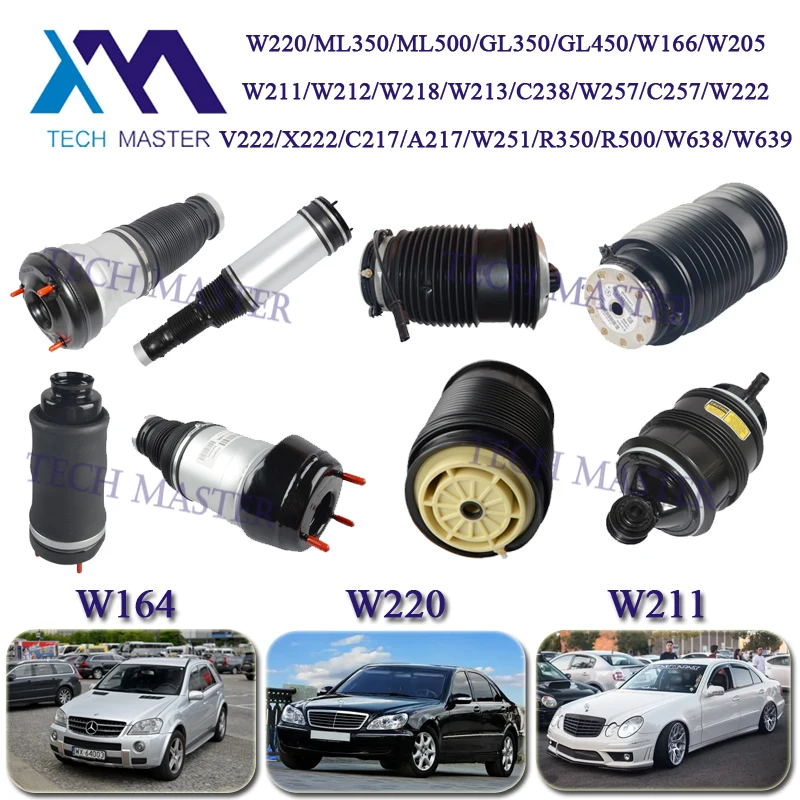 Air Suspension Springs For W220 ML500 GL450 W166 W205 W211 W212 W218 W213 W257 W222  W251 W638 W639 Shock Absorber Accessories