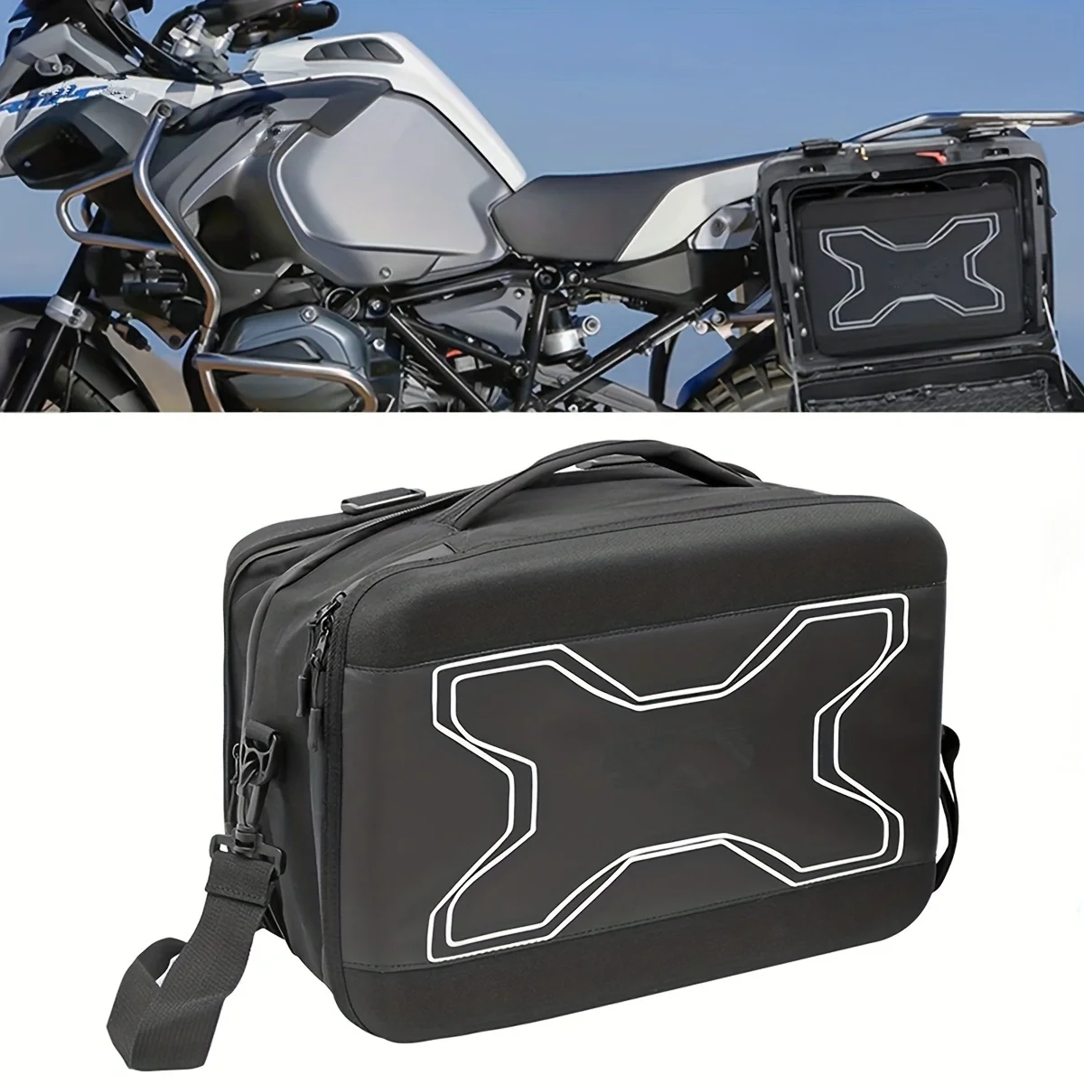 

Motorcycle Black Luggage Side Case Inner Bag For BMW R1200GS LC R1250GS Adventure F750GS R1250GS F850GS Suitcases Bag