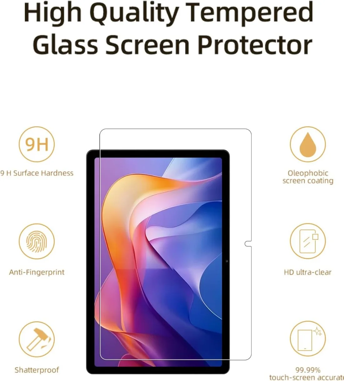 2Piece Tempered Glass Screen Protector for Xiaomi Redmi Pad 2 11