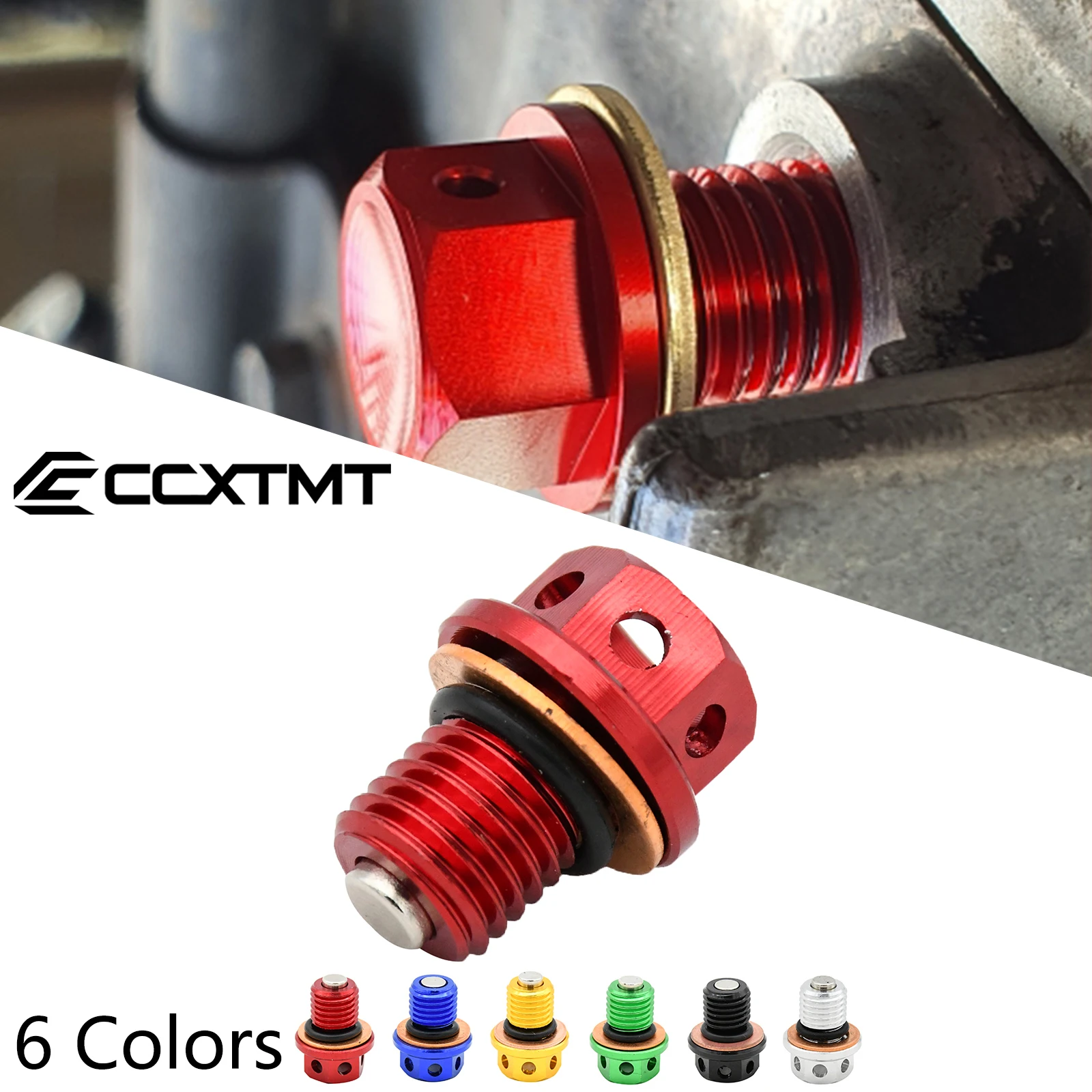 

Motorcycle CNC Aluminum M12x1.5 Oil Drain Plug Bolt For Honda CB CBR CRF RVF VFR NC RVT VTR ST XR Dirt Bike Motocross Accessorie