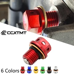 Motorcycle CNC Aluminum M12x1.5 Oil Drain Plug Bolt For Honda CB CBR CRF RVF VFR NC RVT VTR ST XR Dirt Bike Motocross Accessorie