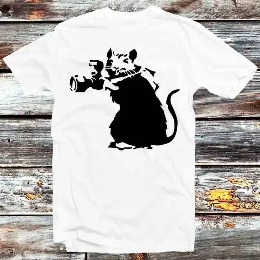 Banksy Rat Photographer T-Shirt25