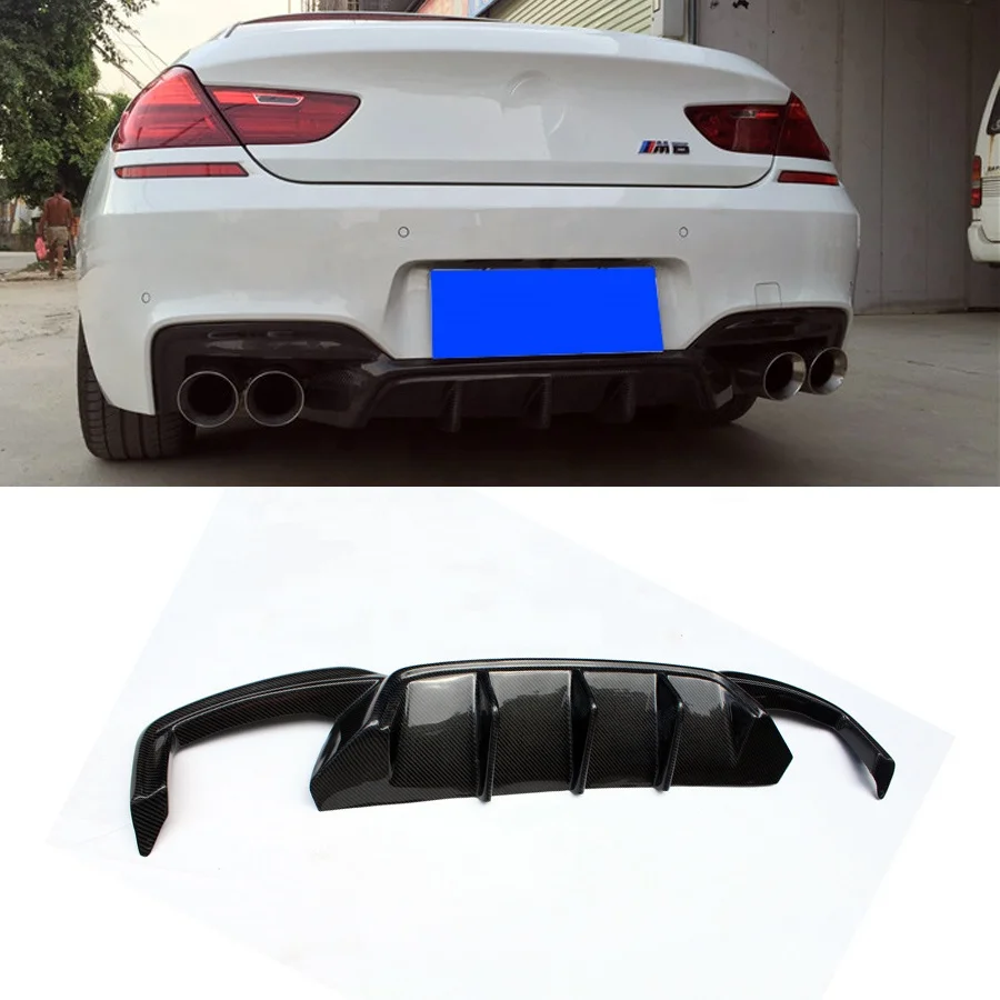 Carbon Fiber Rear Bumper lip Splitter Diffuser for BMW 6 Series F06 F12 F13 M6 2012-2016  Rear Diffuser Car Model