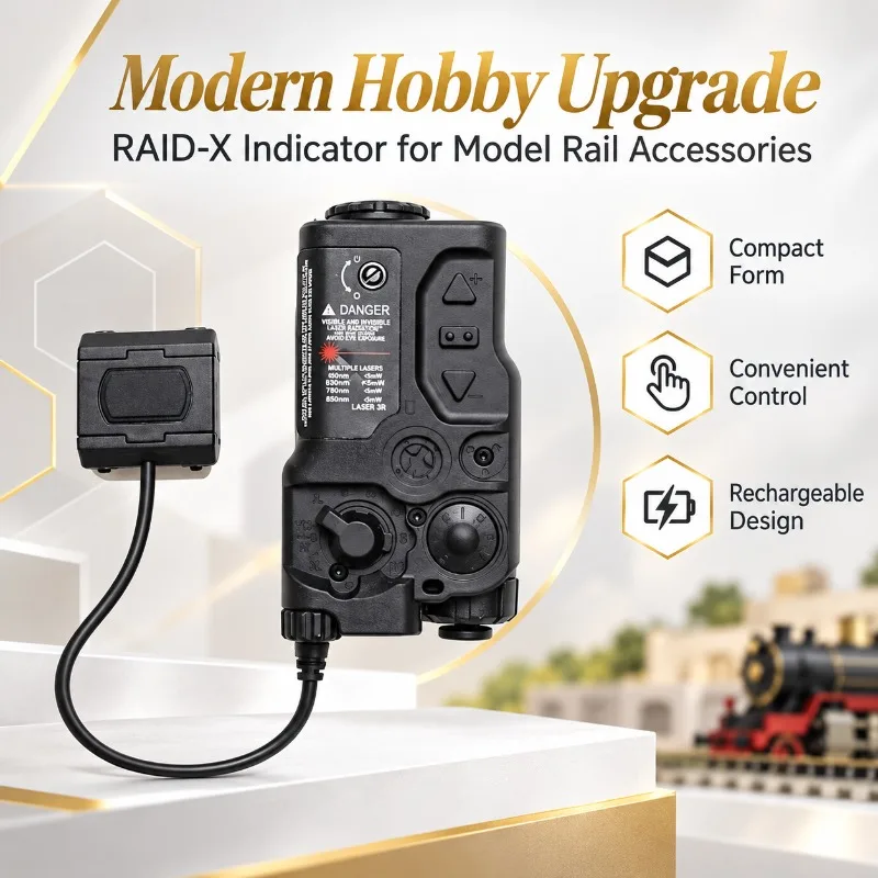 Zeroable RAID-X Hobby Ornament Module, Dual Color Beam Indicator Set with Type-C Charging Cord
