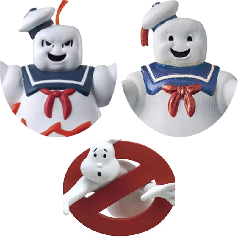 Promotions!! 4Pcs/Set Ghostbusters Egon Spengler Peter Winston Zeddemore Stay Puft Model Action Figures Blocks Toys for Children