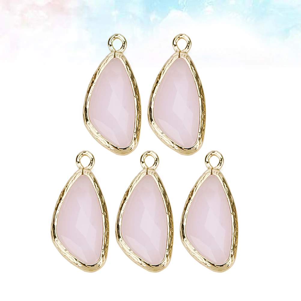 

Glass Pendant Charms for Jewelry Making Women Jewellery Irregular Drop Necklaces Diy