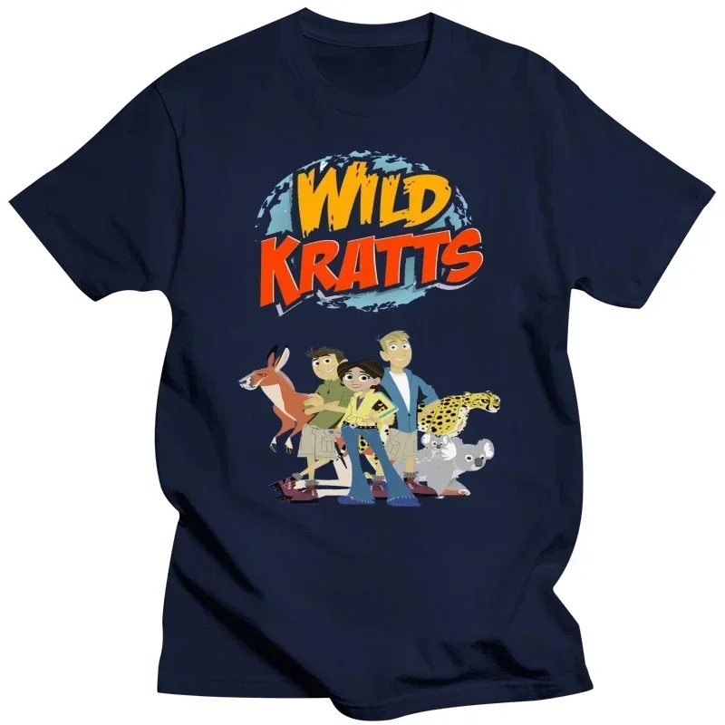 Fashion New Arrival Simple Summer vintage funny Male Printing Tee tops Casual new Kid's Funny Wild Kratts T-Shirts by Mjensen