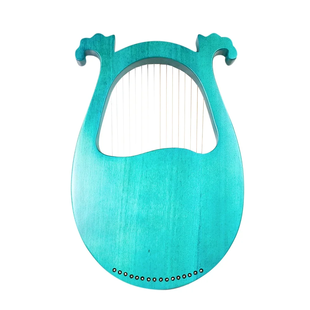 Wooden Mahogany Harp for Beginners 16 Strings Easy Learn Hand-Played Instrument with Spare Strings Music Gift Therapy Relaxation - Image 4