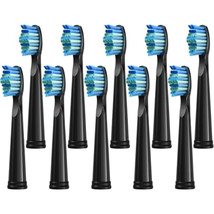 

10 Pack Toothbrush Replacement Heads Compatible with Fairywill FW-D1/D3/D7/D8/507/508/551/917/959, Gloridea, Sboly, WOVIDA, Son