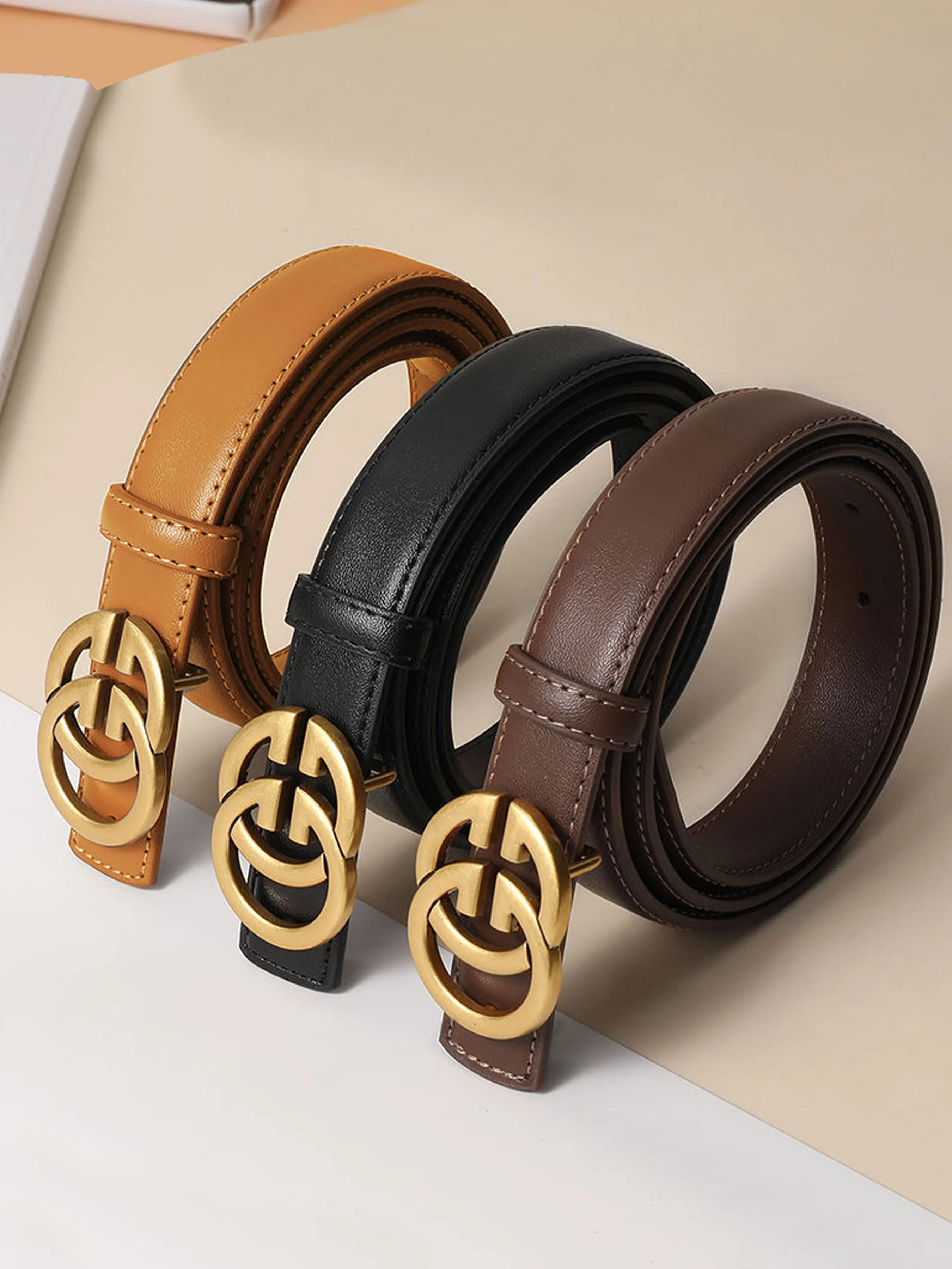 

Женские ремни Joker для мужчин и женщин, тонкие модные ремни, простые ремни с геометрическим рисунком