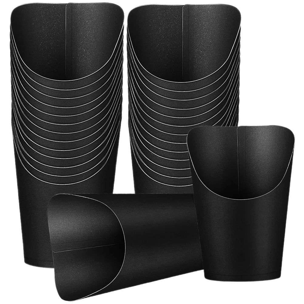 

50 Pcs French Fry Cups Disposable Snack Holders Party Supplies Design Daily Use Take Out Cups Perfect For Events