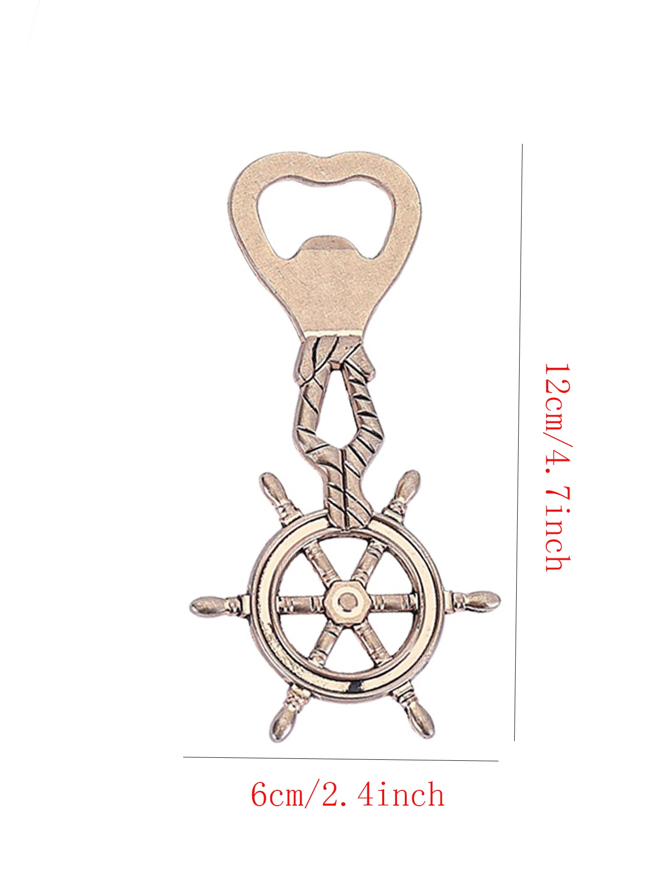 1pc Retro Rudder Bottle Opener Anniversary Wedding Birthday Party Bottle Decorate Wedding Favor Gifts Wedding Decorations