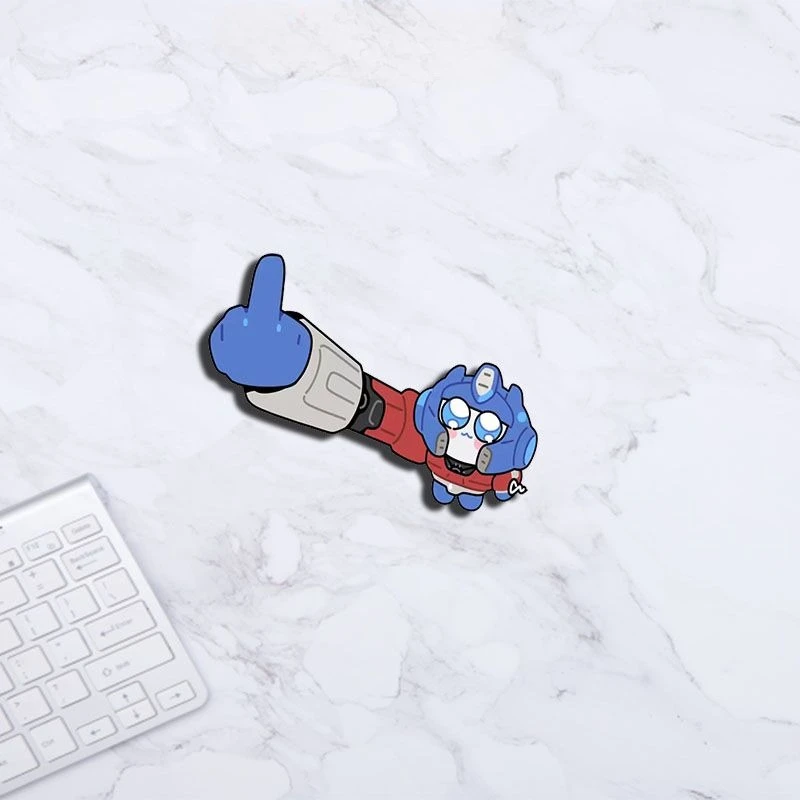 Cartoon Cute Transformation Creative Brooch Acrylic Anime Peripheral Student Schoolbag Pencil Bag Pendant Trinket Gift 2pcs/set