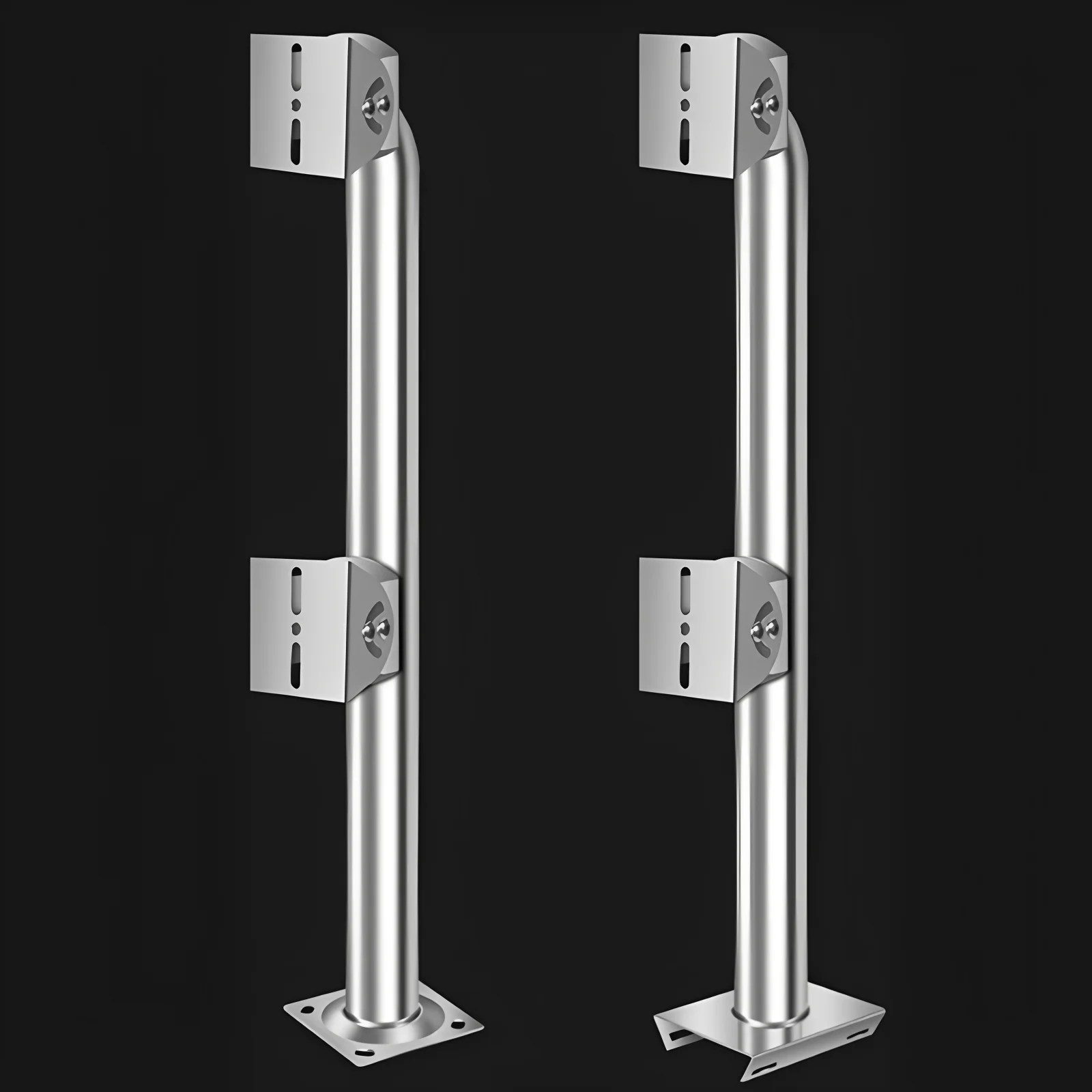 Stainless Steel Cross Arm Rod Bracket for Double Cameras, Dual Camera Mount Bracket for Home Surveillance CCTV Security Camera