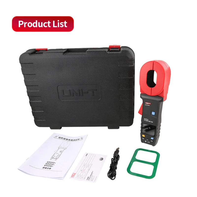 UNI-T UT273 + UT275 + цифровой измеритель сопротивления заземления с клещами 600 Ом 1000 Ом тестер заземляющего контура прибор для измерения тока утечки
