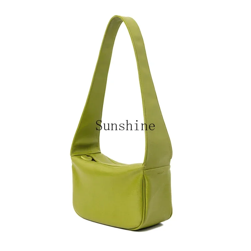 Avocado lizard pattern simple air feeling shoulder messenger bag