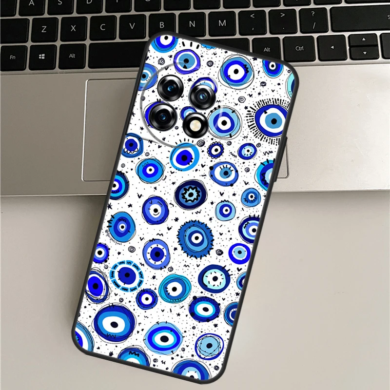 이블 아이 럭키 아이 블루 케이스, 원플러스 11, 10, 9 프로, 10T, 9RT, 에이스 프로, 원플러스 노드 2, 2T, N20, N10, CE, 2 라이트 커버