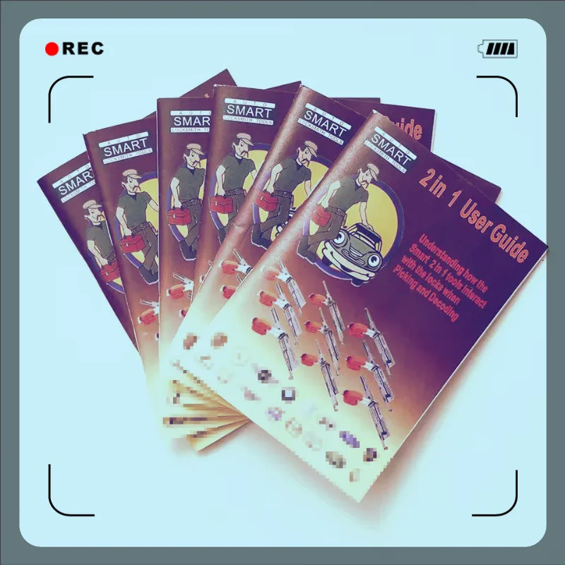 Hot Selling Lishi 2 In 1 Tool Book User Manual User Guide FOR CAR LOCK lishi tools Also With Pdf Manual