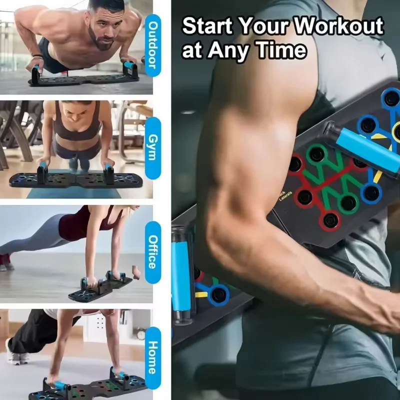 Prone board set, foldable pron - Push Up Board Foldable Multi Function ulasan dan harga