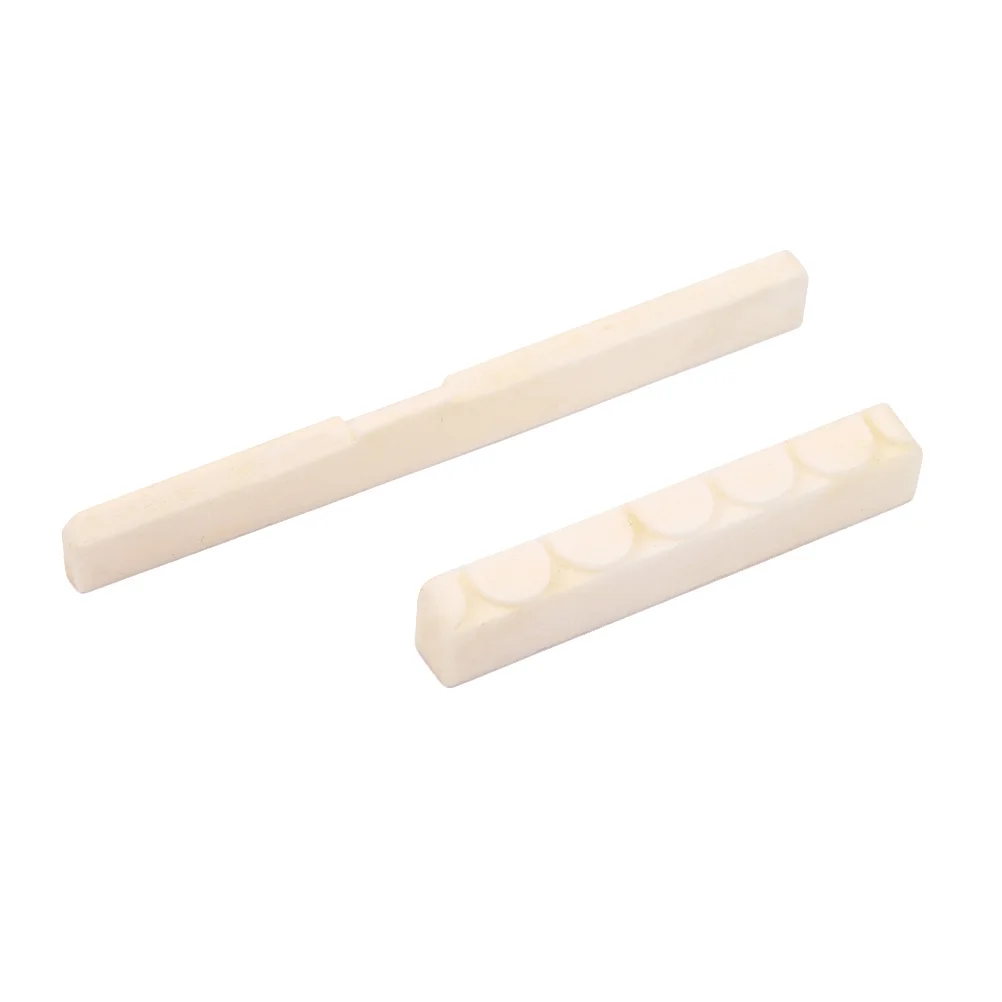 

Bone Nut Upper Lower Saddle Arch Shape For 6-String Classical Guitar Ox Bone Material Guitar Accessories